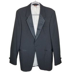 VTG After Six Mens 40 XL Black Long Sleeves One-Bu